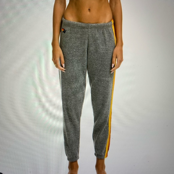 Aviator Nation Grey Five-Stripe Sweatpants (Size S) - Picture 4 of 4